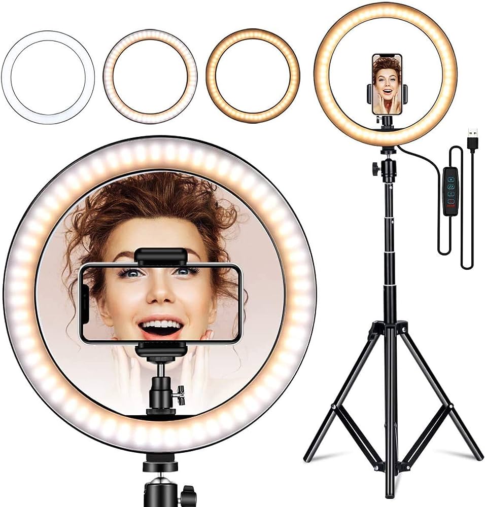 26cm Dimmable LED Ring Light With tripod Stand